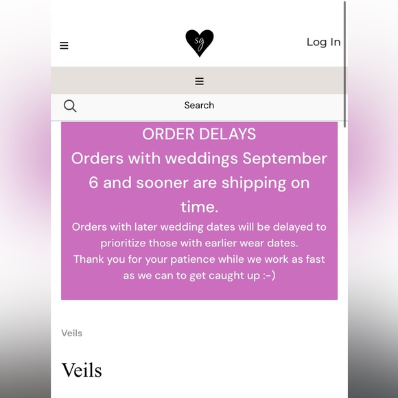 Sara Gabriel Custom Flower Veil with Satin Trim - Picture 12 of 12